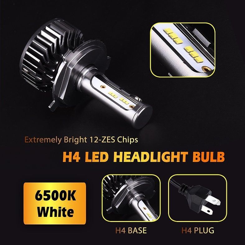 products/702/ugradnja led sijalice h4.jpg - H4 SET PHI ZES chip 8000LM - SREDNJE*DUGO - Xenon Svetla Beograd